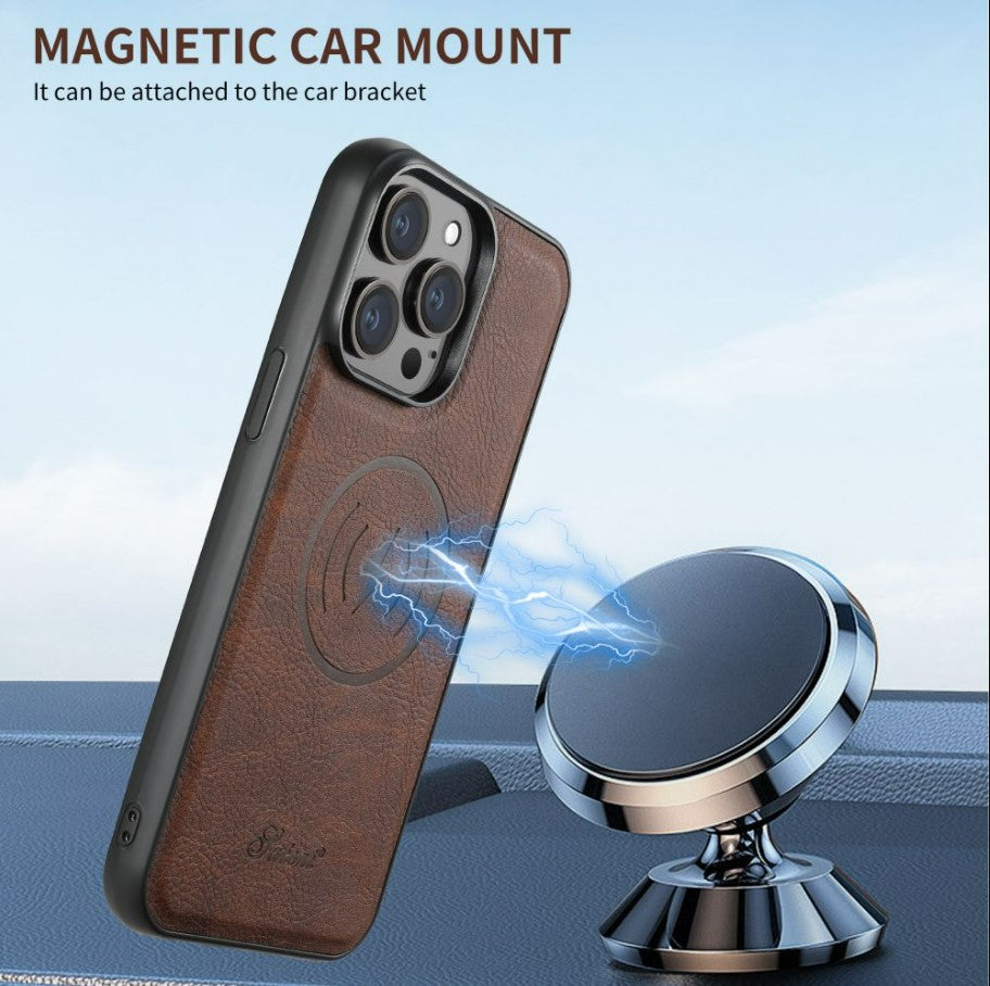iPhone case Anti drop 2-in-1 card insertion case protective cover - Black