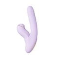 Svakom Duoglow Pastel Lilac rechargeable vibrator with sleek pastel purple design and smooth texture, shown from side angle.