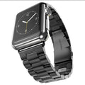 Stainless Steel Strap for Apple Watch Band 42mm - 44mm Metal Links Bracelet Smart Watch Strap - Black