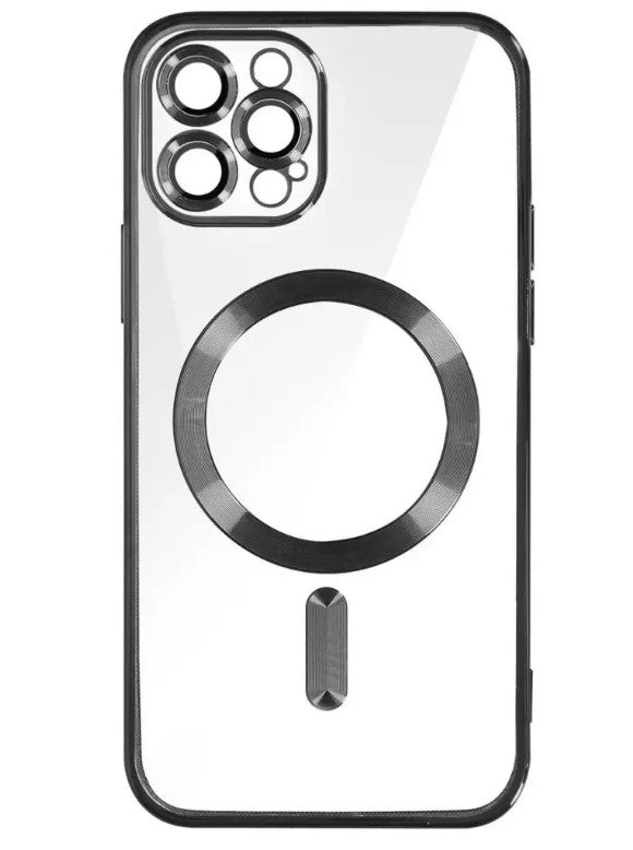 Clear Silicone - MagSafe Protective Cover for Apple iPhone 15 Pro Max - Grey