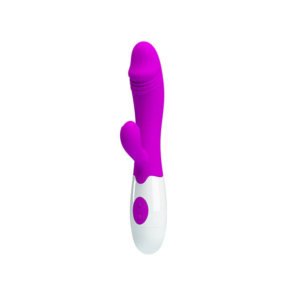 Pretty Love Snappy vibrator, compact adult toy in pastel pink with textured surface, designed for intimate pleasure.