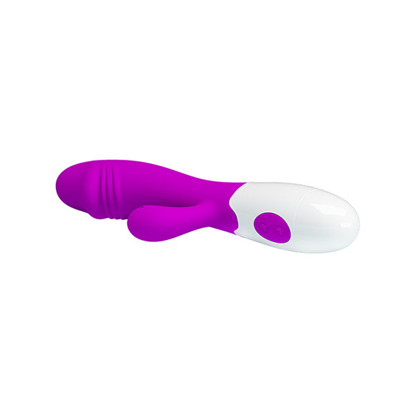 Pretty Love Snappy adult toy in vibrant pink color, showcasing smooth silicone surface and ergonomic shape for comfortable use.