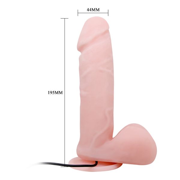 Luvland Baile Dong multi-speed vibrator shown with textured surface and ergonomic design for enhanced pleasure.
