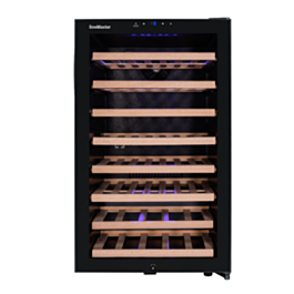 SnoMaster Black 50 Bottle Single Zone Wine Cooler - SMWC-50